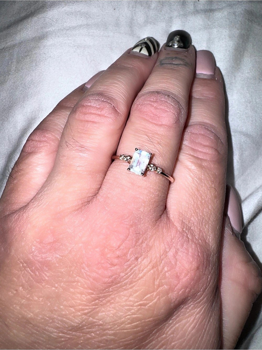 Moonstone Grade AAA Ring Size 9